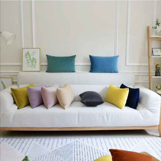 Luxurious Velvet Sofa Pillow - 14 Colors