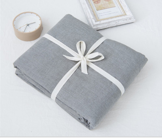 Gray Cotton Bed Sheet